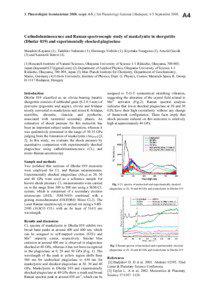 Raman spectroscopy / Maskelynite / Spectroscopy / Laser / Basalt / Plagioclase / Physics / Chemistry / Optics