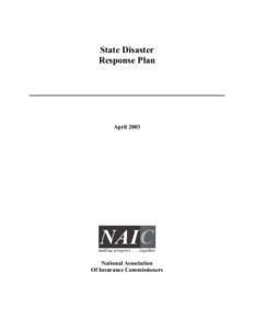 State Disaster Response Plan April[removed]National Association