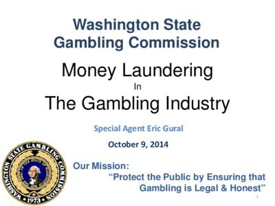 Washington State Gambling Commission Money Laundering In