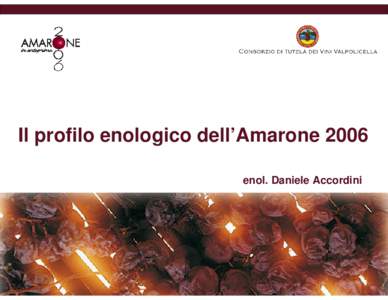 Il profilo enologico dell’Amarone 2006 enol. Daniele Accordini Curva di maturazione[removed]