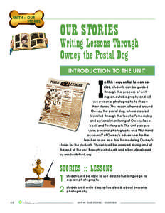 UNIT 4 :: OUR 		 	 STORIES OUR STORIES
