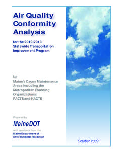 Air Quality Conformity Analysis for the[removed]Statewide Transportation Improvement Program