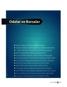 Fotoğraflar: TOBB Fotoğraf Servisi  Odalar ve Borsalar ◗ Alaşehir TB’de 34 çiftçiye sertifikaları verildi ◗ Ardahan TSO’dan “mesleki eğitim ve istihdam” seferberliği