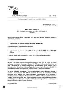 [removed]PARLAMENTO EUROPEO Delegazione per le relazioni con la penisola arabica  DARP_PV(2014)1106_1