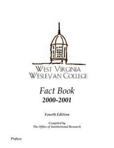 Fact Book 2000­2001 Fourth Edition Compiled by The Office of Institutional Research