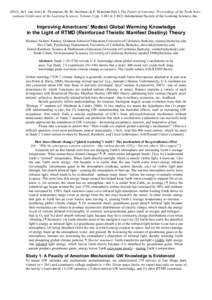 ([removed]In J. van Aalst, K. Thompson, M. M. Jacobson, & P. Reimann (Eds.), The Future of Learning: Proceedings of the Tenth International Conference of the Learning Sciences, Volume 2 (pp[removed]to[removed]International 