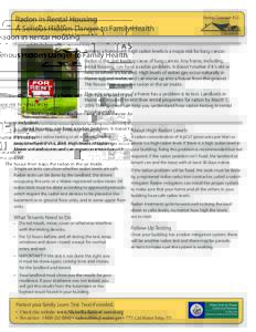 Radon in Rental Housing A Serious Hidden Danger to Family Health Radon Tipsheet #11  November 2013