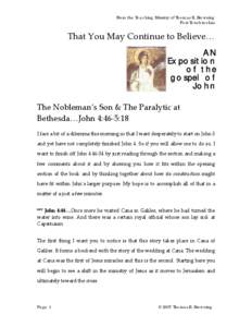 Microsoft Word - John Lesson 08 Noblemans Son & Paralytic at Bethesda John[removed]doc