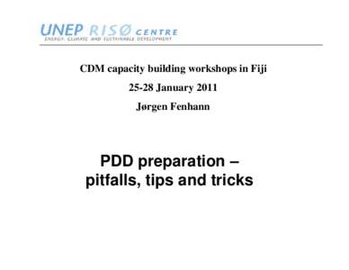 ww.neprisoe.org  CDM capacity building workshops in Fiji[removed]January 2011 Jørgen Fenhann