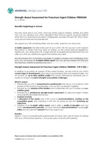 Child development / Childhood / Kindergarten / Psychological testing / Play therapy / Preschool education / Education / Early childhood education / Educational stages