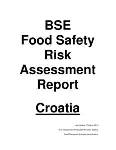 Health / Transmissible spongiform encephalopathies / Food safety / United States Department of Agriculture / Cattle / Bovine spongiform encephalopathy / Specified risk material / Feed ban / Meat and bone meal / Food and drink / Meat industry / Agriculture