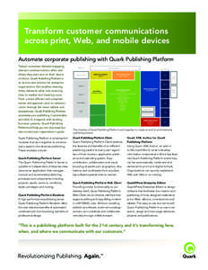 Quark Publishing Platform information sheet