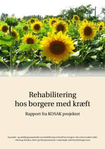 Rehabilitering hos borgere med kræft Rapport fra KOSAK projektet Et projekt- og udviklingssamarbejde om rehabilitering ved kræft hos borgere i den erhvervsaktive alder i Herning, Randers, Skive og Viborg kommuner i sam