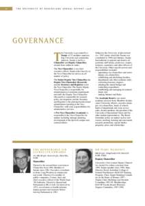 12  THE UNIVERSITY OF QUEENSLAND ANNUAL REPORT 1998 GOVERNANCE