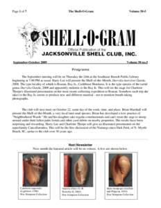 Page 1 of 7  The Shell-O-Gram September-October 2009