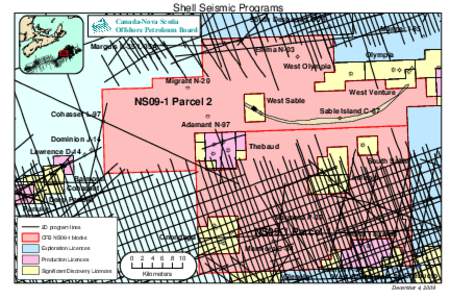 Shell Seismic Programs 1 00 Canada-Nova Scotia Offshore Petroleum Board Marquis L-35/L-35A