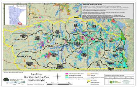 Wabasha  Map Overview Minnesota Biodiversity Ranks