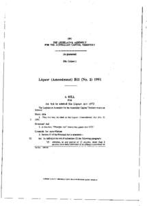 1991 THE LEGISLATIVE ASSEMBLY FOR THE AUSTRALIAN CAPITAL TERRITORY (As presented) (Mr. Collaery)