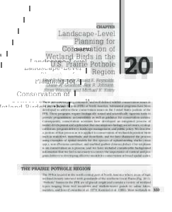 CHAPTER  Landscape-Level Planning for Conservation of Wetland Birds in the