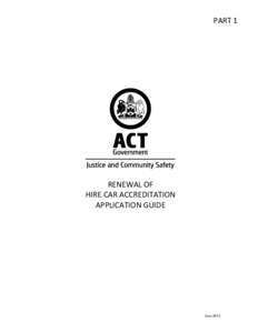 PART 1  RENEWAL OF HIRE CAR ACCREDITATION APPLICATION GUIDE