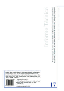 ISBN[removed]3 1. Pesca Deportiva. 2. tiburones. I. Gustavo, Chiaramonte II. Caille, Guillermo Martín III. Título CDD[removed]