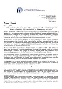 ICAED Press release 6March2008