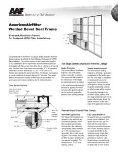 AAF Welded Bevel Seal Frame AFP-1-401D FEB09