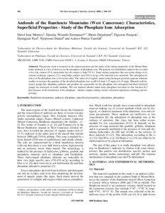 Materials science / Colloidal chemistry / Adsorption / Catalysis / Andosols / Phosphate / Soil / Allophane / Surface charge / Chemistry / Physical chemistry / Surface chemistry