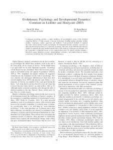 Psychological Bulletin 2003, Vol. 129, No. 6, 848 – 853 Copyright 2003 by the American Psychological Association, Inc[removed]/$12.00 DOI: [removed][removed]