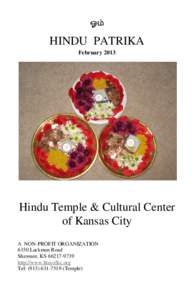 ஓ  HINDU PATRIKA FebruaryHindu Temple & Cultural Center