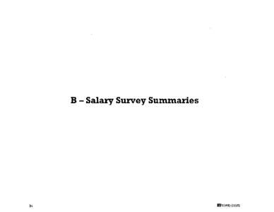 Salary Survey Summaries  SALARY SURVEY SUMMARIES •