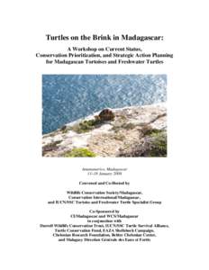 Turtles on the Brink in Madagascar: A Workshop on Current Status, Conservation Prioritization, and Strategic Action Planning for Madagascan Tortoises and Freshwater Turtles  Antananarivo, Madagascar