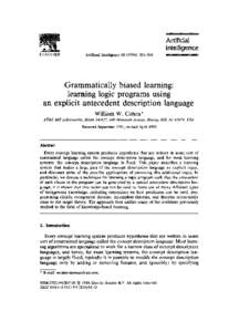 Mathematics / Functional predicate / Function / Formal grammar / Definite clause grammar / Context-free grammar / Syntax / Propositional calculus / First-order logic / Formal languages / Logic / Mathematical logic