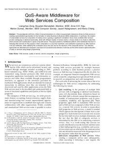 Telecommunications engineering / Business / Web services / Network architecture / Quality of service / Service-oriented architecture / Management / Service / Teletraffic / Network performance / Streaming