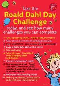 Take the  Roald Dahl Day Challenge  today, and see how many