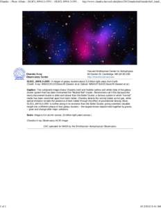 Chandra :: Photo Album :: DLSCL J0916.2+2951 :: DLSCL J0916.2+2951 Handout