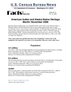 FFF: Americaindian and Alaska Native Heritage Month: 2008