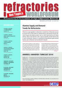 refractories WORLDFORUM 1 Hot Topicss c