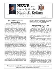 Microsoft Word - News from Assembly Member Micah Z. Kellner - February 2012…