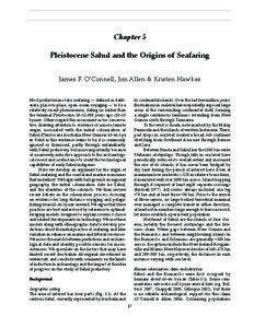 Pleistocene Sahul and the Origins of Seafaring  Chapter 5