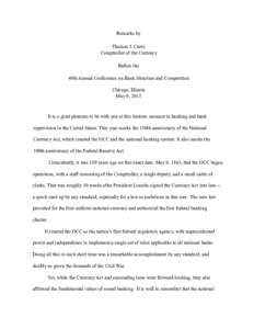 Economic history / United States federal banking legislation / Economy of the Republic of Ireland / Basel II / Office of the Comptroller of the Currency / Dodd–Frank Wall Street Reform and Consumer Protection Act / Bank regulation / Bank / Financial Regulator / Financial regulation / Economics / Systemic risk