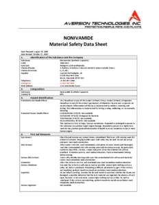 NONIVAMIDE  Material Safety Data Sheet   
