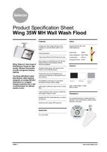 Wing 35W MH Wall Wash Flood