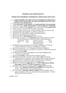 TFE Checklist  Application 9-09 revised
