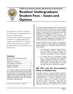 California Postsecondary Education Commission -- Report 06-04