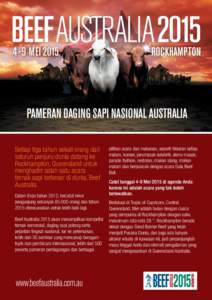 BEEF AUSTRALIA[removed]MEI 2015 rockhampton  PAMERAN DAGING SAPI NASIONAL AUSTRALIA