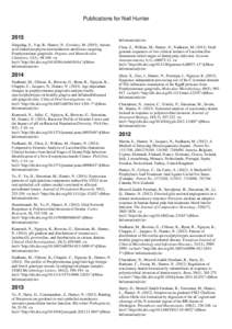Publications for Neil Hunter[removed]Dingsdag, S., Yap, B., Hunter, N., Crossley, M[removed]Amino acid-linked porphyrin-nitroimidazole antibiotics targeting Porphyromonas gingivalis. Organic and Biomolecular