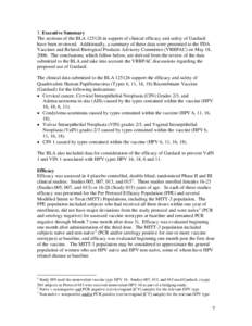 Human Papillomavirus (Types 6, 11, 16, 18) Recombinant Vaccine, GARDASIL