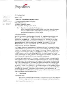 Expeditors International of Washington, Inc.; Rule 14a-8 no-action letter