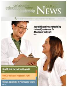 February[removed]New CME session on providing culturally-safe care for Aboriginal patients page 9